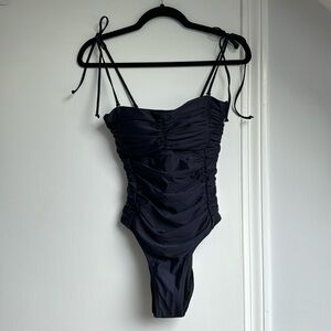 J.Crew Ruched Sweetheart One-Piece